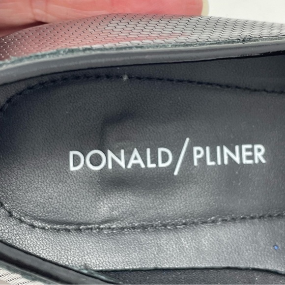 Donald J. Pliner | Elen Black Leather Lug Sole Loafers - Picture 9 of 9